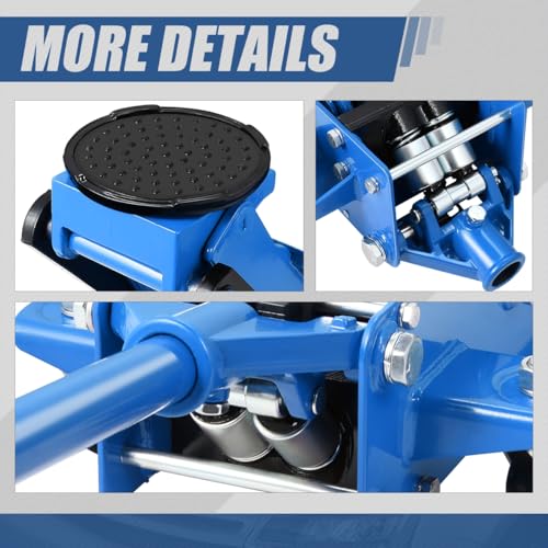 Auto Dynasty 4 Ton Low Profile Floor Jack, Heavy Duty Steel Hydraulic Car Jack with Dual Pistons Quick Lift Pump, Hydraulic Racing Floor Jack