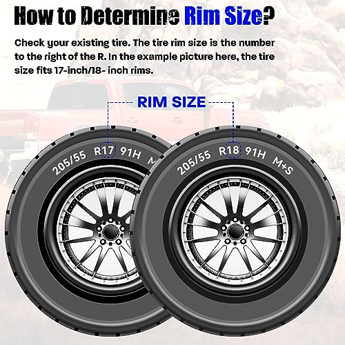 SUNPIE Wheel Lights for Truck - Universal 14.5’’ RGB Rim Light for Car/SUV