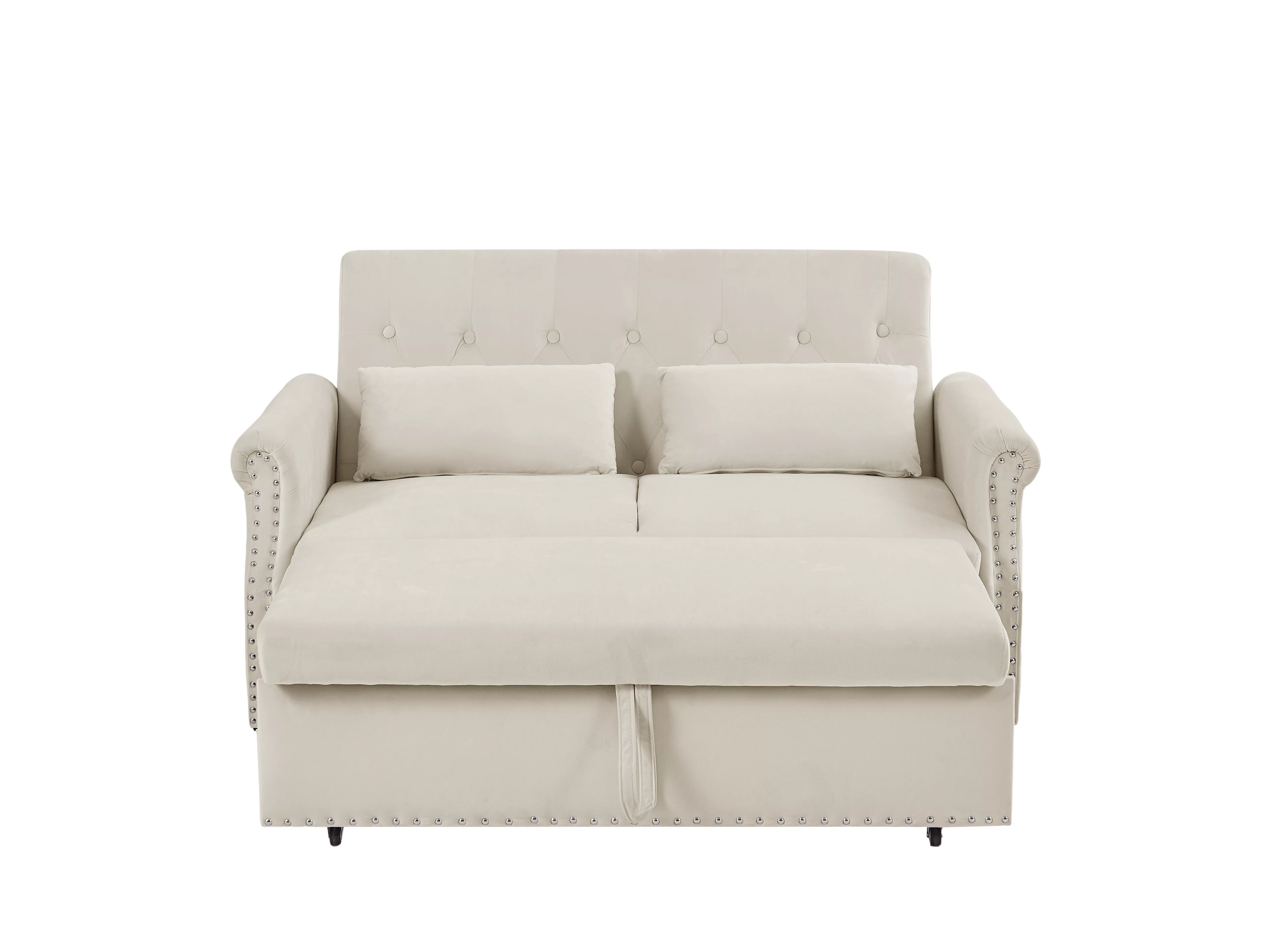 Modern Pull Out Convertible Sleeper Sofa Bed
