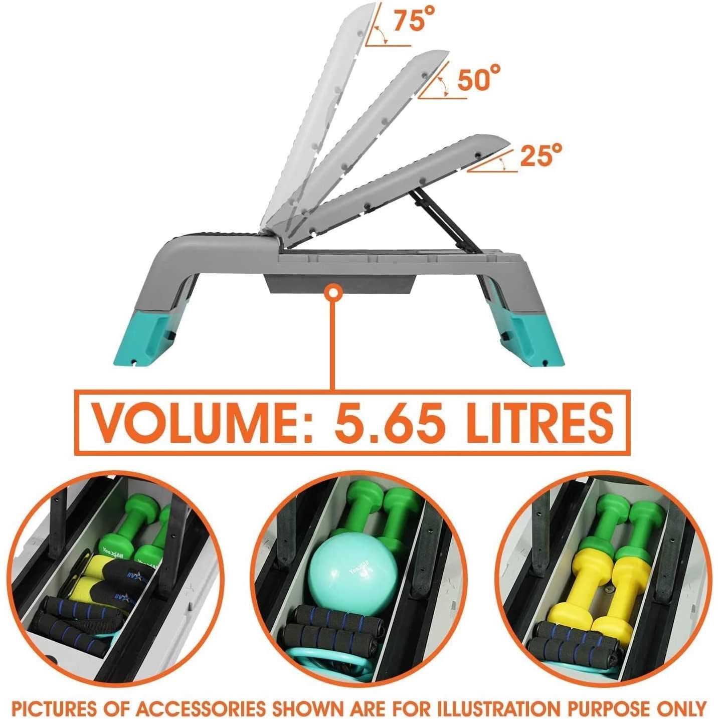 Yes4all Multifunctional Fitness Aerobic Step Platform/Aerobic Deck - Sports Supplies Online Store