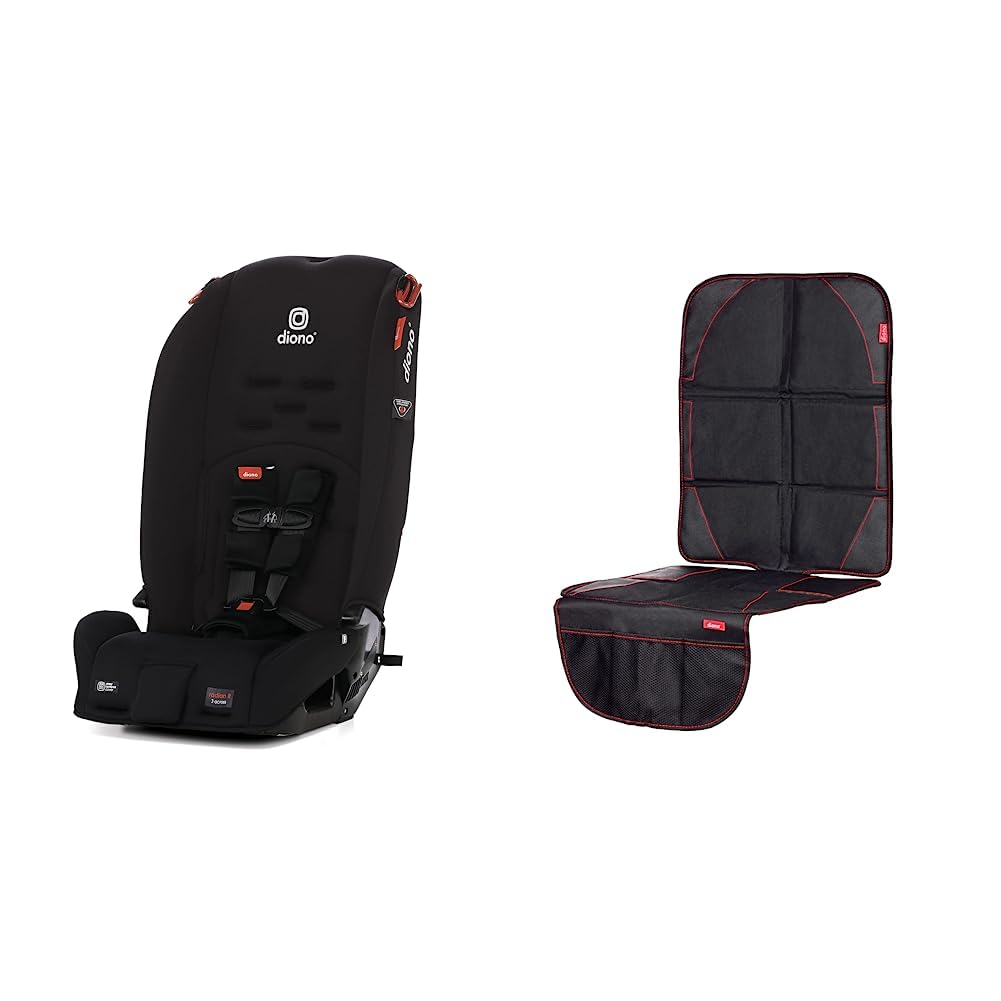 Diono Radian 3R, 3-in-1 Convertible Car Seat, Rear Facing & Forward Facing, 10 Years 1 Car Seat, Slim Fit 3 Across