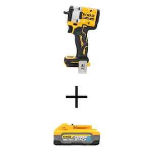 DEWALT 20V Max XR Lithium-Ion Cordless Brushless Fixed Base Compact Router with Powerstack 20V Lithium-Ion 5.0Ah Battery Pack