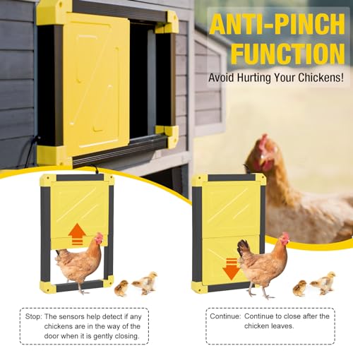 Aivituvin Portable Chicken Coops Poultry Cage with Wheels, Outdoor Hen House with Nesting Box