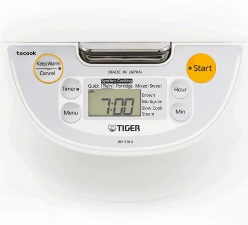 Tiger Rice Cooker: 10 cup, multi-function, white | JBV-S18U