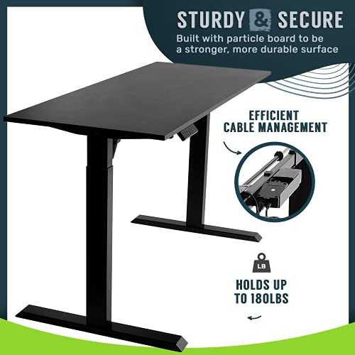 TechOrbits Electric Standing Desk Frame 60 x 24 Inch Tabletop