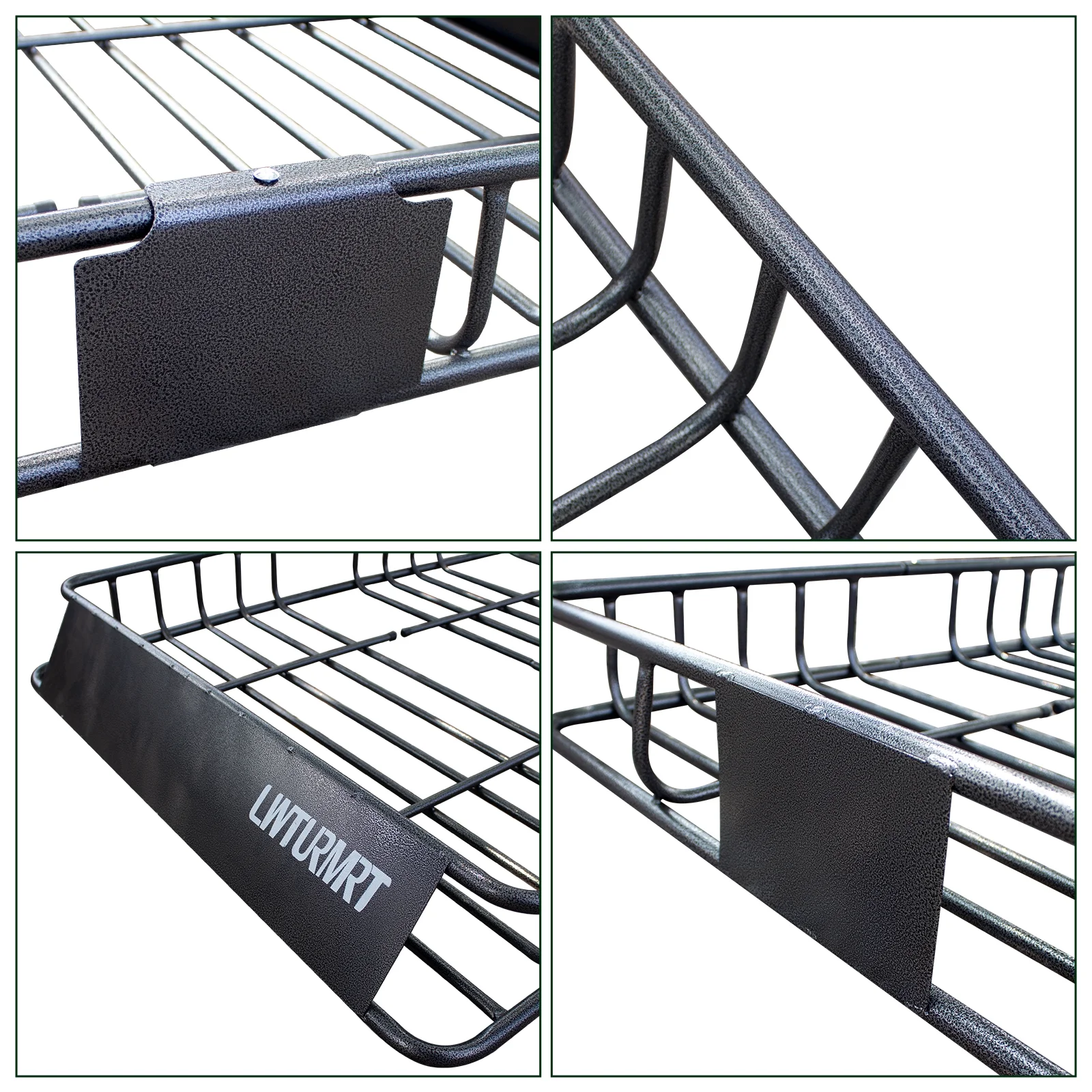 Universal LWTRMRT 84"Rooftop Cargo Carrier Rack W/ 2 Nets, 250lbs Capacity Roof Luggage Basket