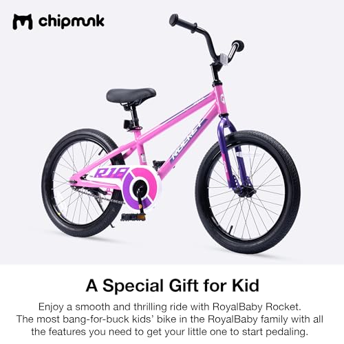 Chipmunk Kids Bike Toddlers 12 14 16 18 Inch Wheel Bicycle Beginners Boys Girls Ages 3-11 Years, Multiple Color Options