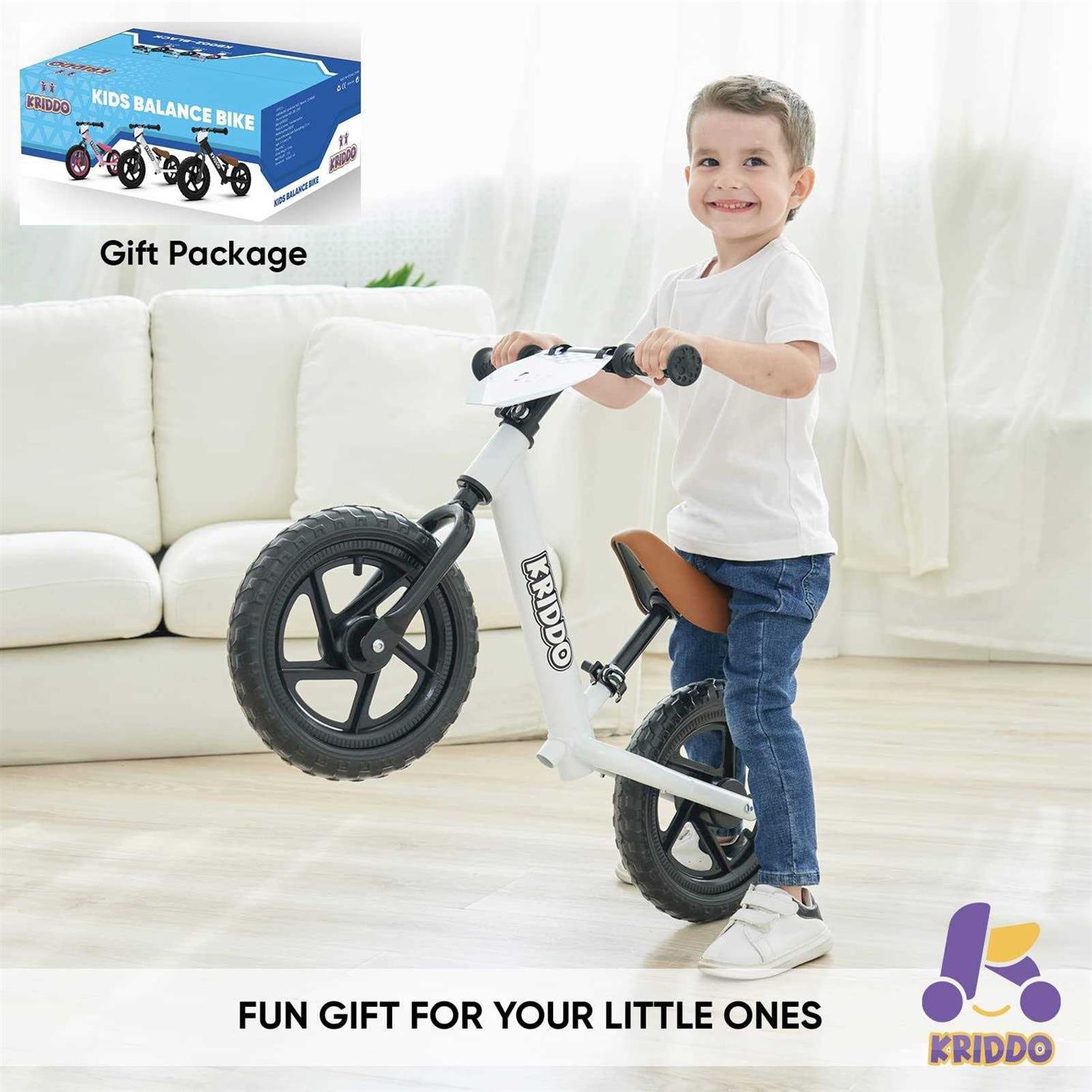 KRIDDO Toddler Balance Bike 2 Year Old Age 18 Months to 5 Years Old - Sports Supplies Online Store