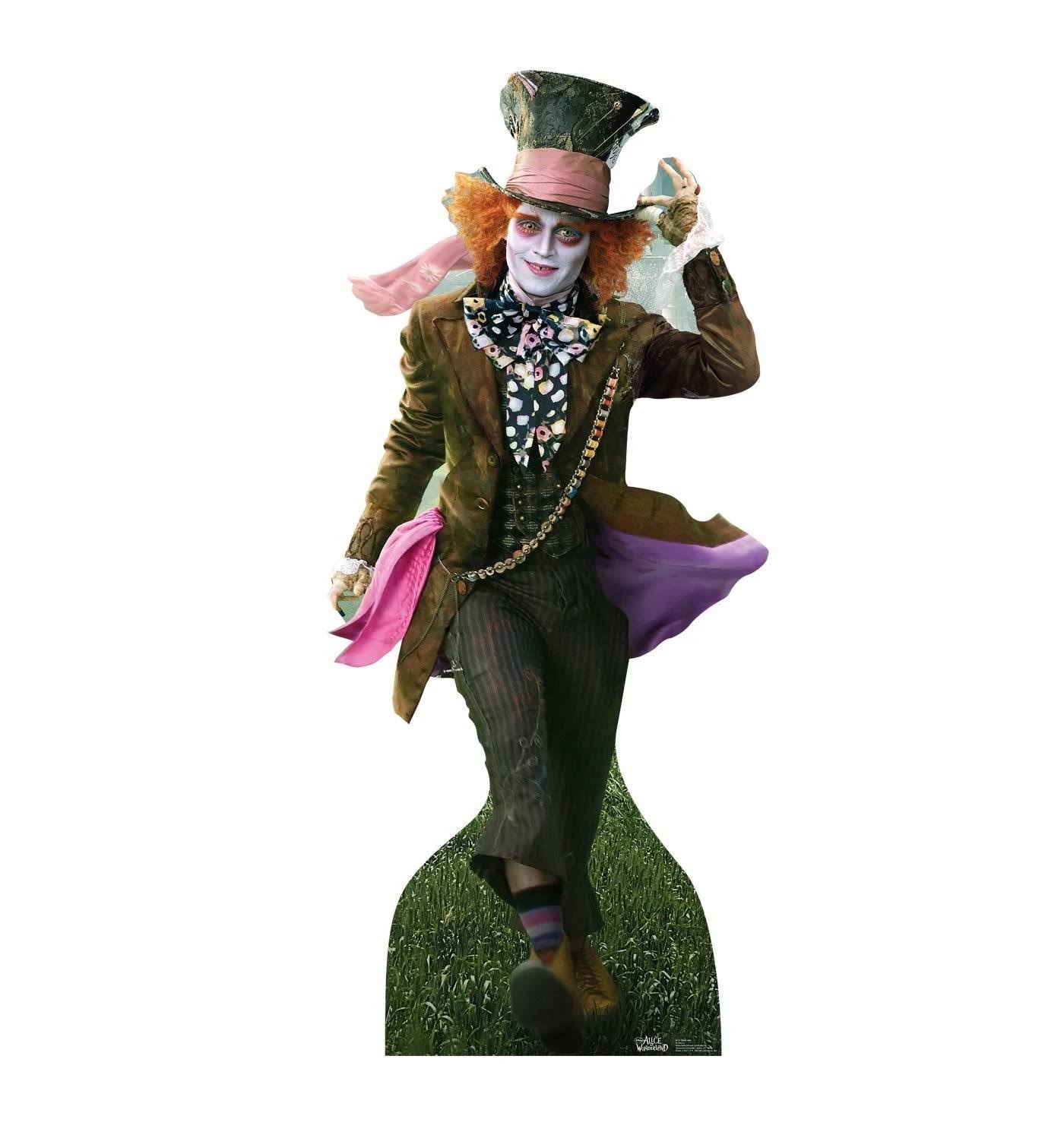 Alice in Wonderland Mad Hatter Johnny Depp Cardboard Cutout Life Size Standup