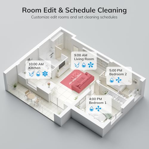 ILIFE A12 Pro Robot Vacuum and Mop Combo, Self Emptying Station for 60 Days, LiDAR Navigation, Home Mapping, No-Go Zones