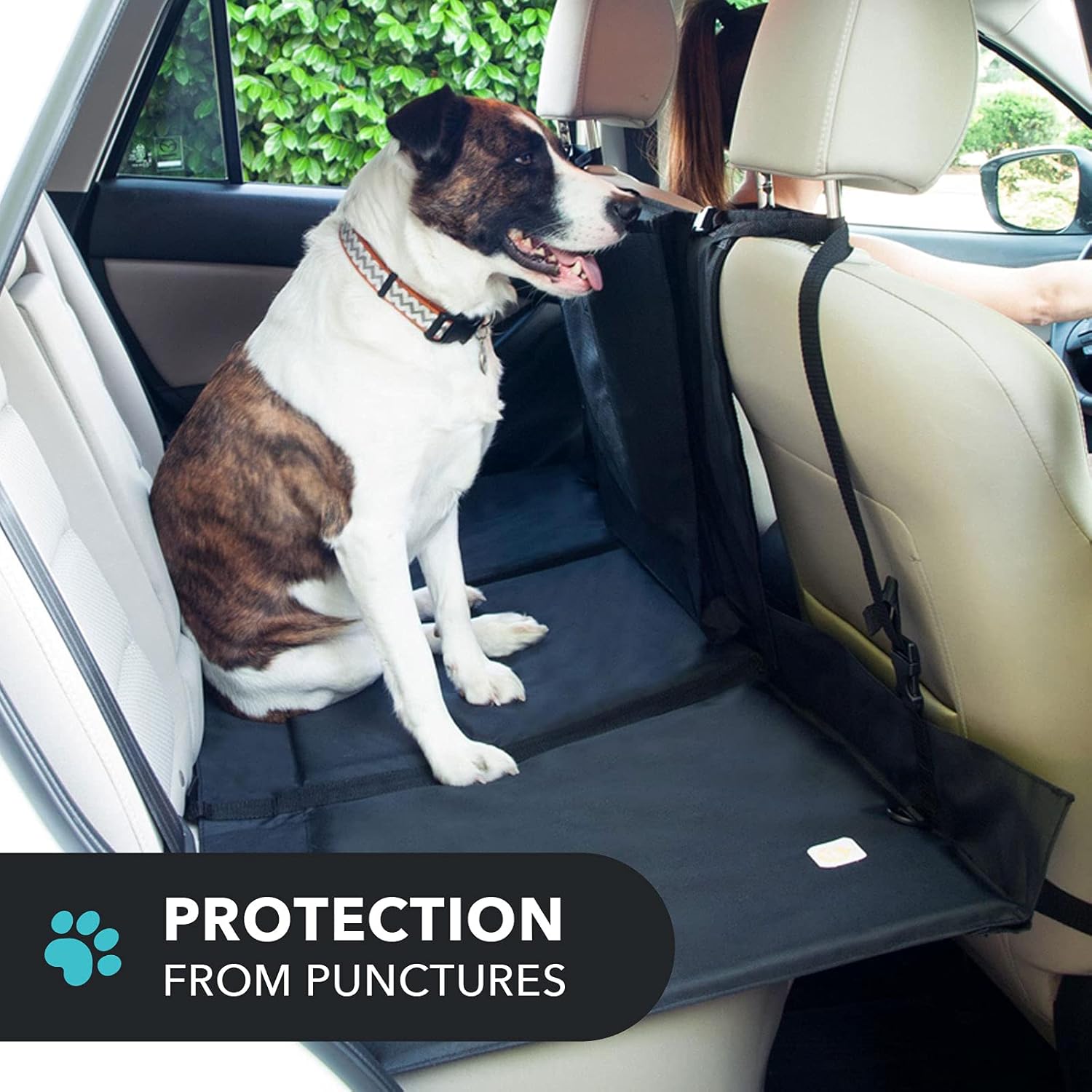 Frontpet Back seat Extender for Dogs - Backseat Pet Bridge Platform, Water Resistant Pet Car Barrier, Universal Fit, Trucks, SUVs