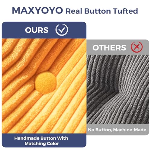 MAXYOYO Folding Sofa Bed, Convertible Sleeper Chair with Pillow Foldable Mattress with Back Support