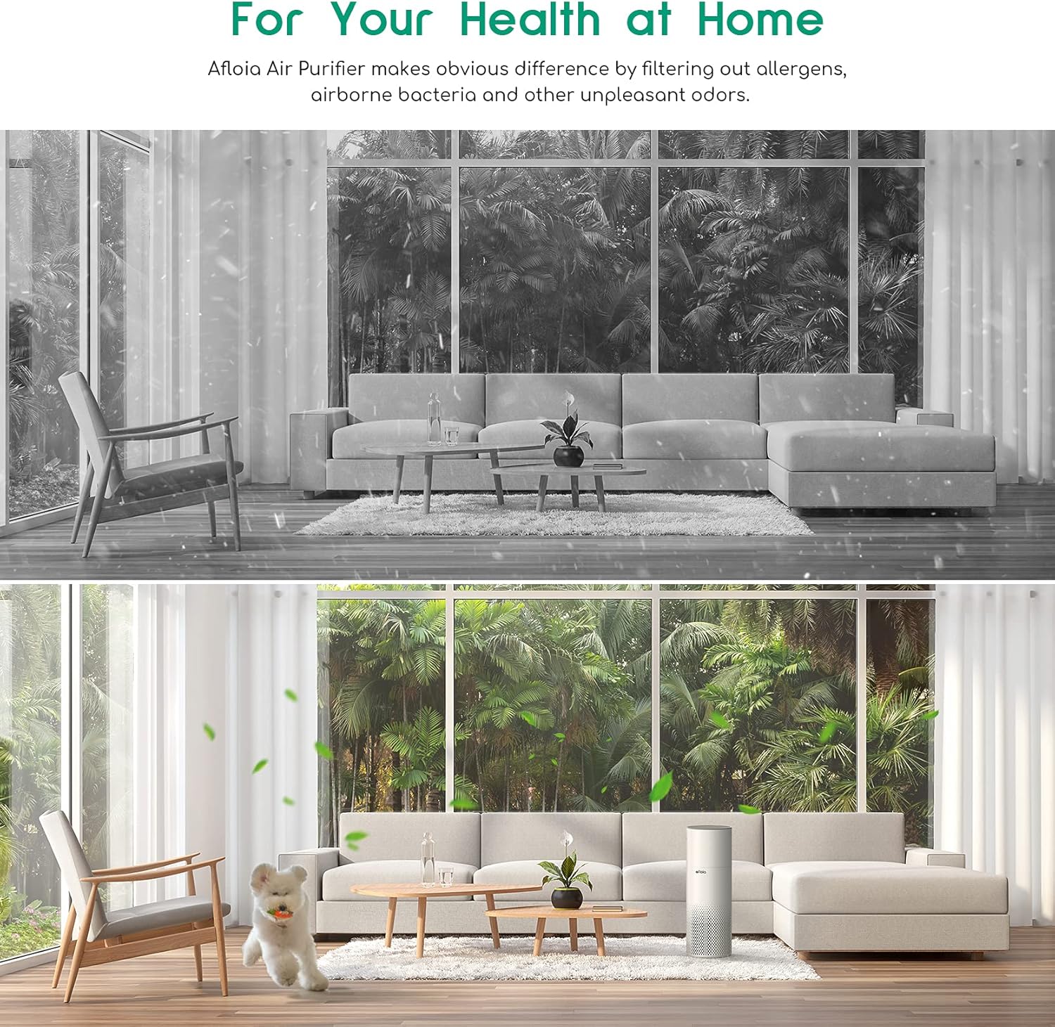 Air Purifier And Humidifier Combo For Home, 22Db| 7 Colors Night Hepa Air Purifiers 2 In 1 With Remote Control
