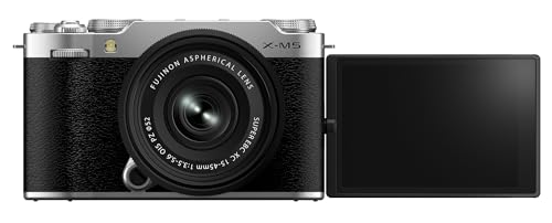 Fujifilm X-M5 Mirrorless Digital Camera XC15-45mmF3.5-5.6 OIS PZ Lens Kit - Silver