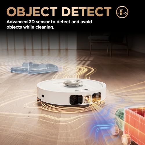 Shark Robot Vacuum & Mop Combo, PowerDetect NeverTouch Pro, Self-Emptying, Self-Refill with Self-Clean Pad Wash & Dry, 60-Day Debris Capacity