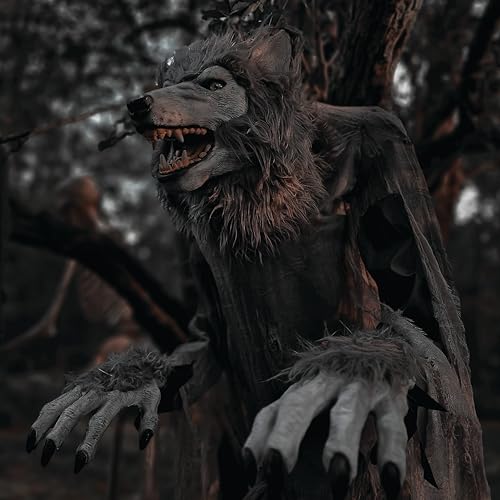 Haunted Hill Farm Motion-Activated 7.5-Ft. Tall Smoldering Ghoul