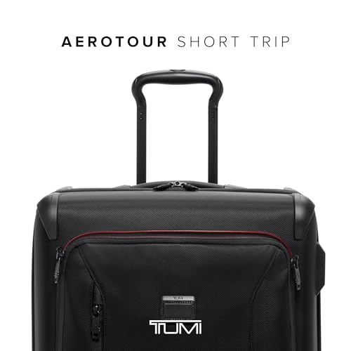 TUMI - Aerotour 4 Wheel Expandable Luggage - Men's and Women's Business and Leisure Travel Suitcase - 21.75" International Expandable Carry-On, Black