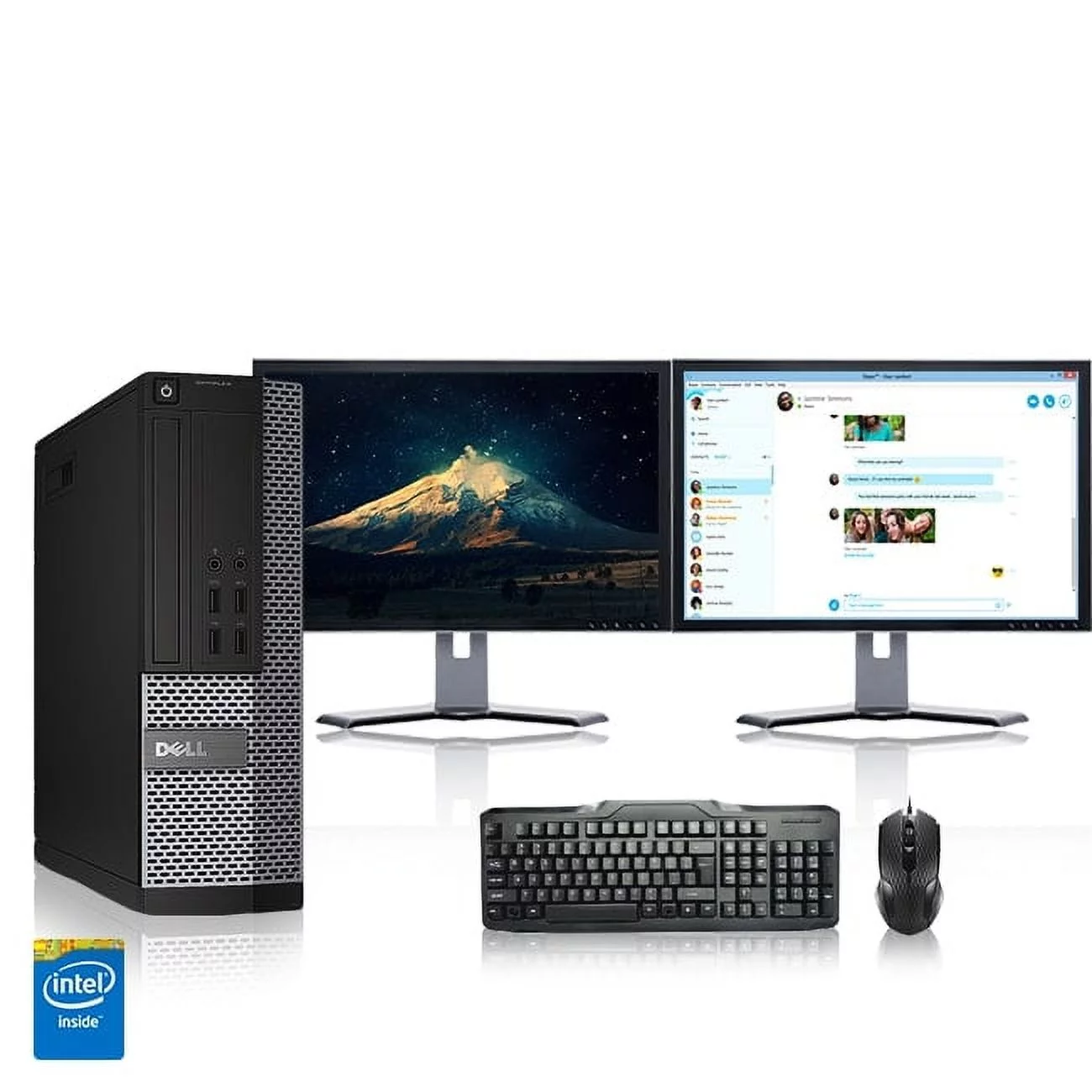 Restored Dell Optiplex Desktop Computer 3.1 GHz Core i3 Tower PC, 4GB, 500GB HDD, Windows 10 Home x64