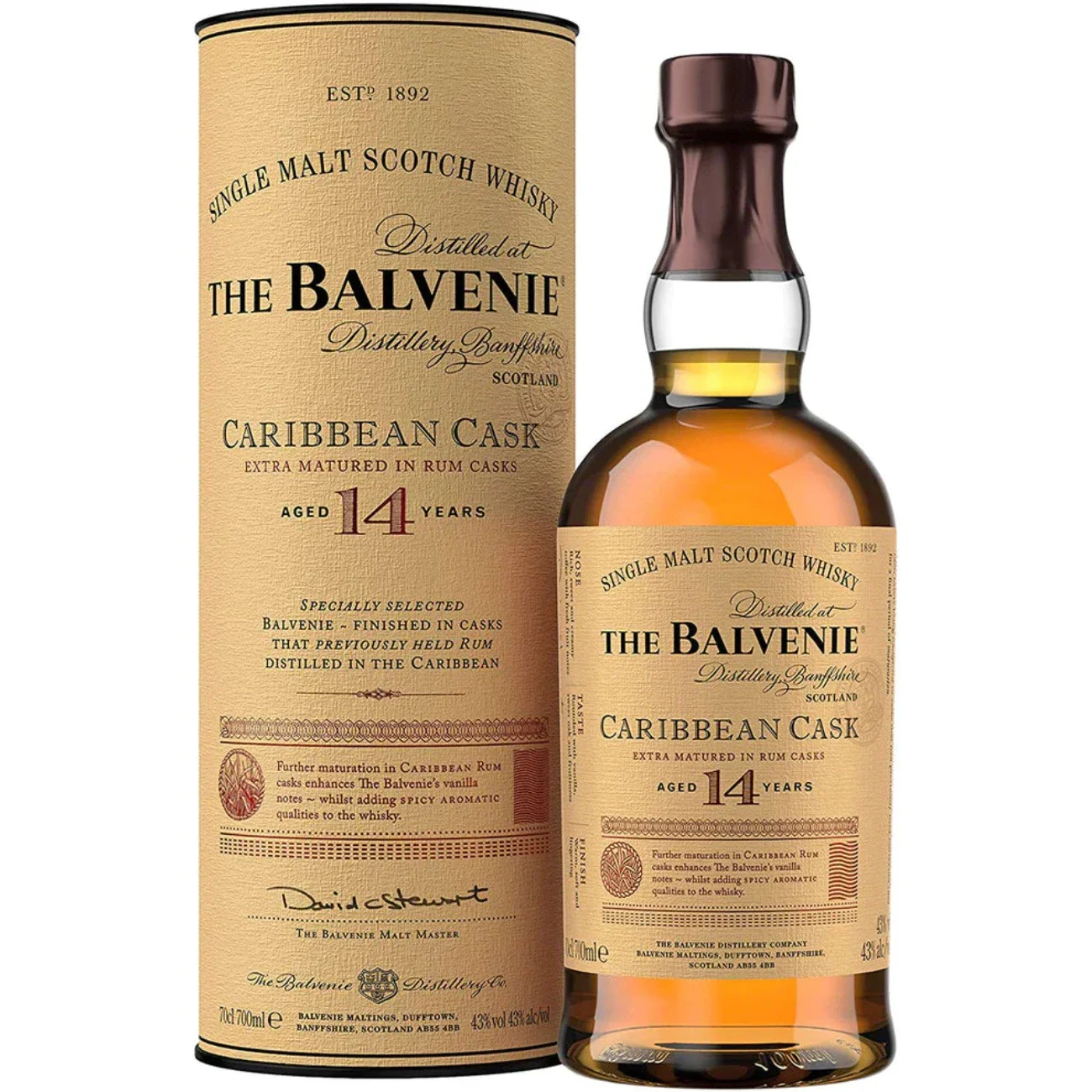 The Balvenie 14 Year Caribbean Cask Single Malt Scotch Whisky 750ml - Nestor Liquor