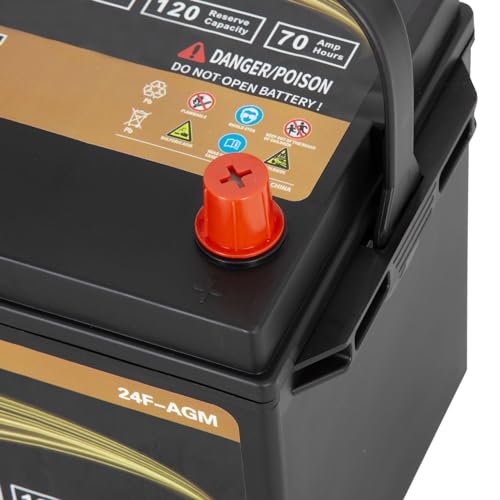 Weize Platinum AGM Battery BCI Group 35 Automotive Battery, 100RC, 650CCA, 36 Months Warranty