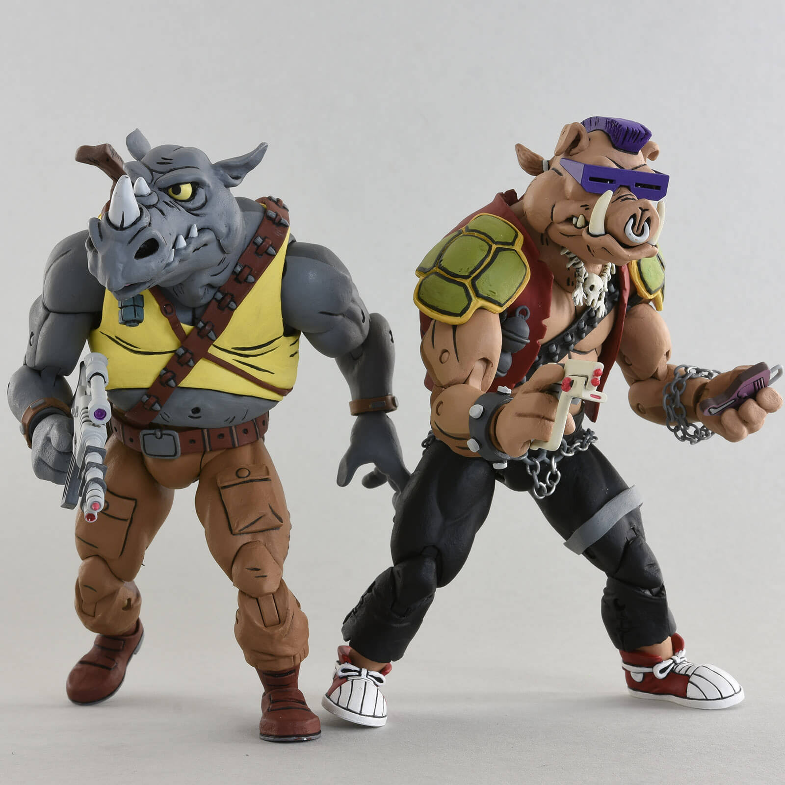 NECA Bebop Rocksteady Teenage Mutant Ninja Turtles 7x22 Action Figure 2 Pack TMNT