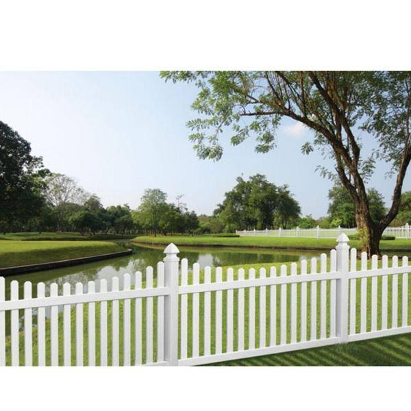 Veranda Kettle Scallop 4 ft. H x 8 ft. W White Vinyl Un-Assembled Fence Panel