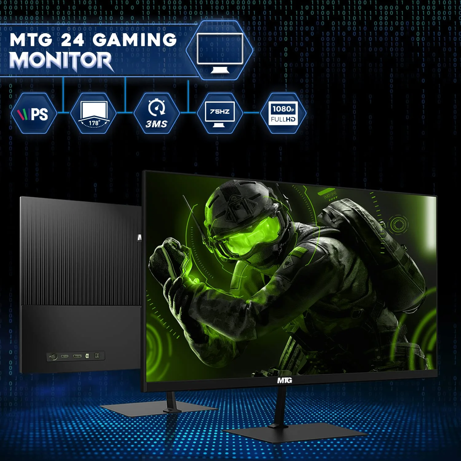 Restored Lumos 8 Gaming Desktop PC,Intel Core i5 8th Gen,16GB RAM,512GB SSD,AMD RX 550 4GB GDDR5 Graphics Card,24 inch Monitor,RGB Soundbar