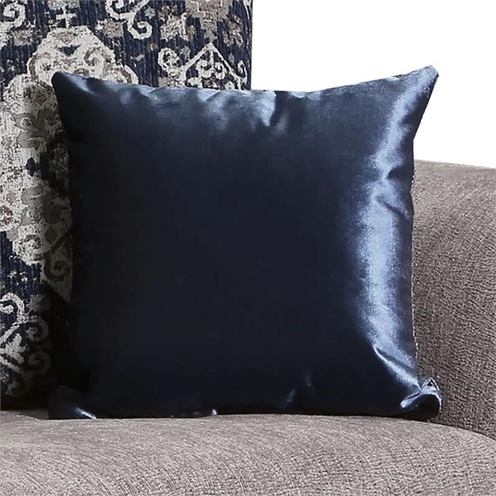Furniture of America Lantz Traditional Chenille 2-Piece Sofa Set in Gray