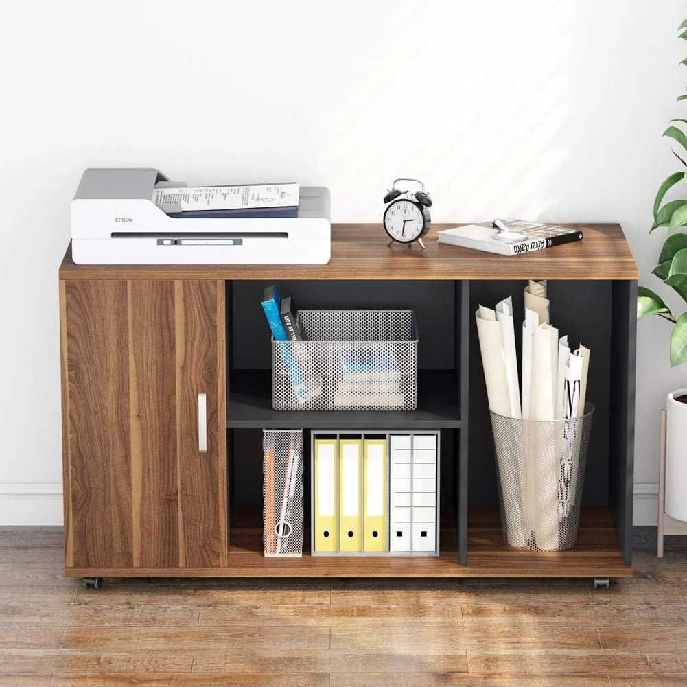 Tribesigns L-Shaped Computer Desk, 55 inch Executive Desk Business Furniture with 39” File Cabinet