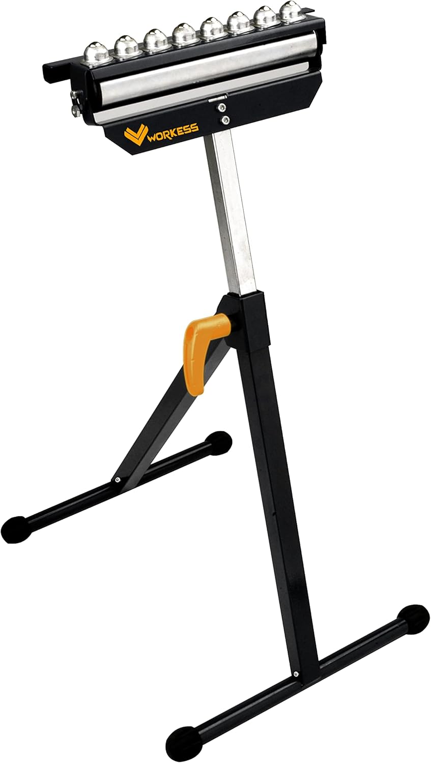 WORKESS Roller Support Stand,WK-RS010 132 Lbs Load Capacity,Adjustable Height (27 - 43) Single Roller Stands for Woodworking Pack of 2