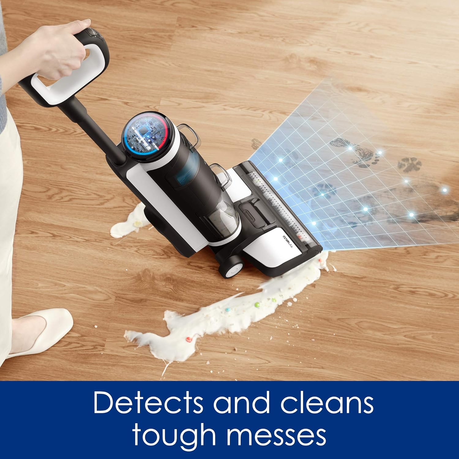 Tineco Floor ONE S3 Cordless Hardwood Floors Cleaner Lightweight Wet Dry Vacuum Cleaners A11 Pet Cordless Stick Vacuum Cleaner