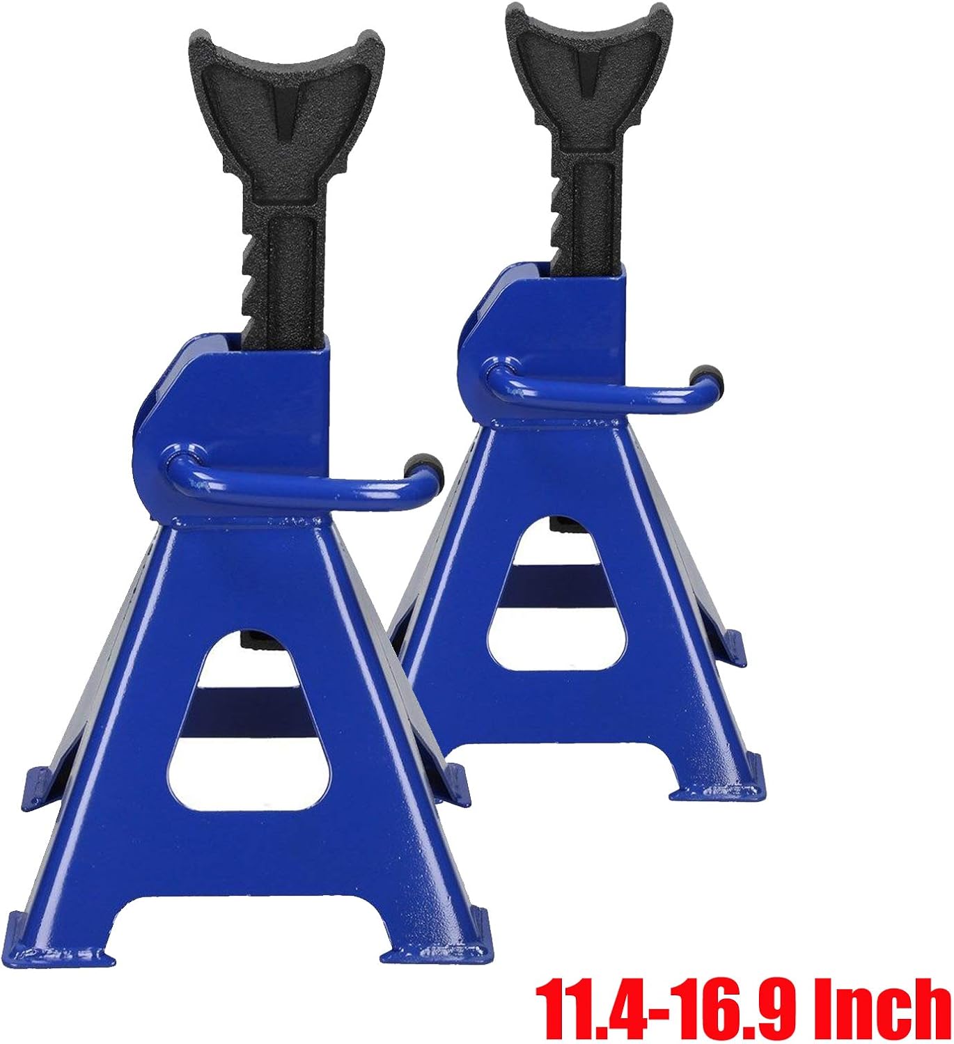Jack Stands Set of 4PCS, Heavy Duty Jack Stand Metal Steel Jack Stands Adjustable Height 11 1/2-16 1/2 Inch Self-Locking Car Lift Auto Repair Tools
