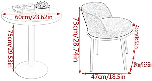 Round Dining Table Set W/ 4 Chair