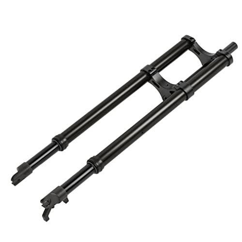 26''4.0 Tire Double Shoulder Bikes Suspension Forks 1-1/8'' Inverted Fork QR 9 * 135mm 110mm Travel Disc Brake Front Fork for Snow E-Bikes