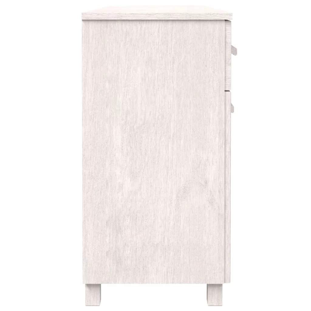 Walmeck Sideboard HAMAR White 44.5"x15.7"x31.5" Solid Wood Pine