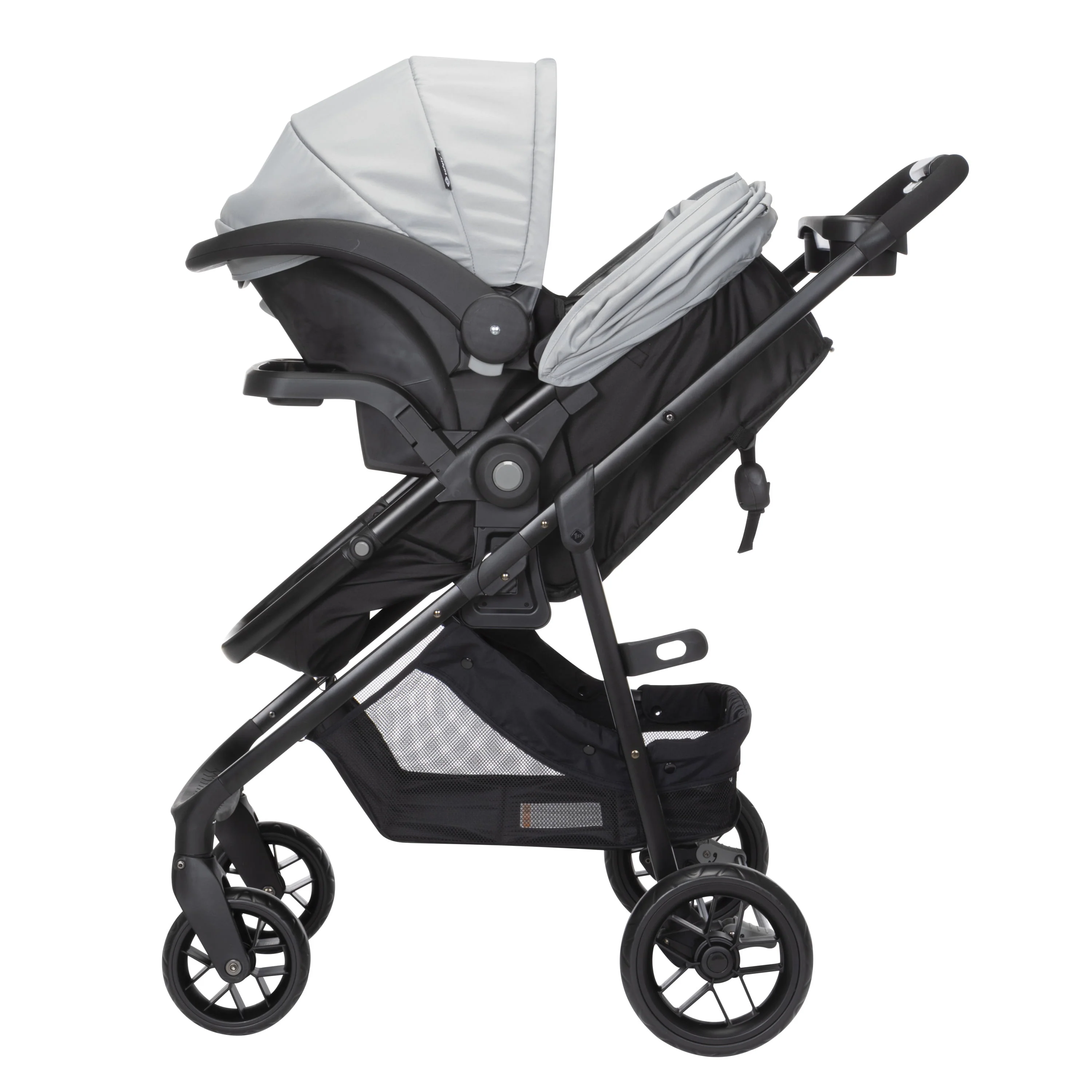 Safety 1st Grow and Go Sprint Modular Travel System Stroller with Rear-Facing Infant Car Seat, Whisper Grey