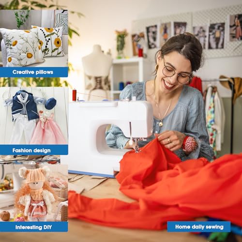 FEIYUE FYe320 Full Size Sewing Machine with Foot Pedal, Speed Control, Heavy Duty & Portable, LCD Display, 25 Built-in Stitches