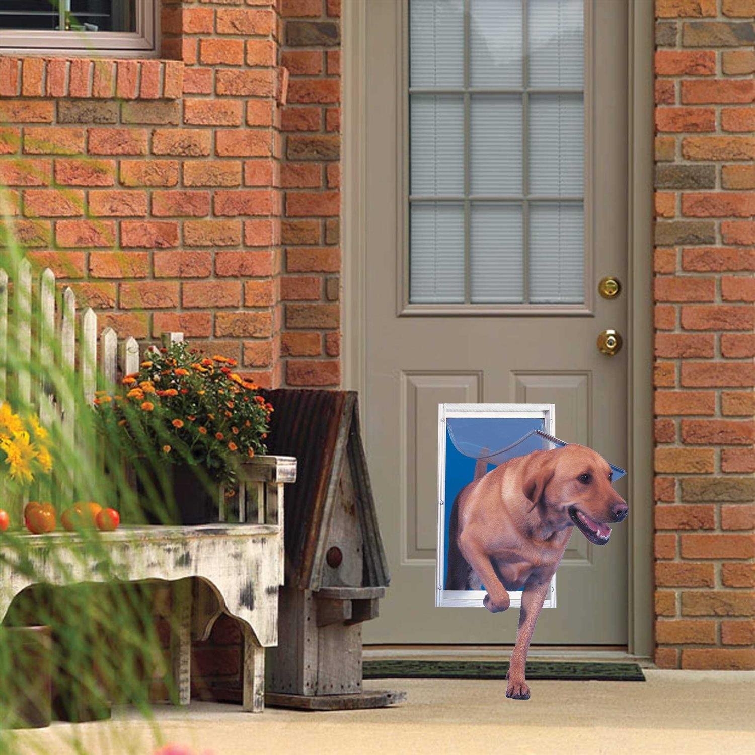 Ideal Pet Products Deluxe White Aluminum Pet Door - Pet Supplies online store