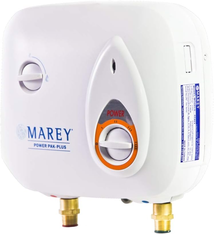 Marey Power Pak Plus Tankless Electric Water Heater, 220 VOLT