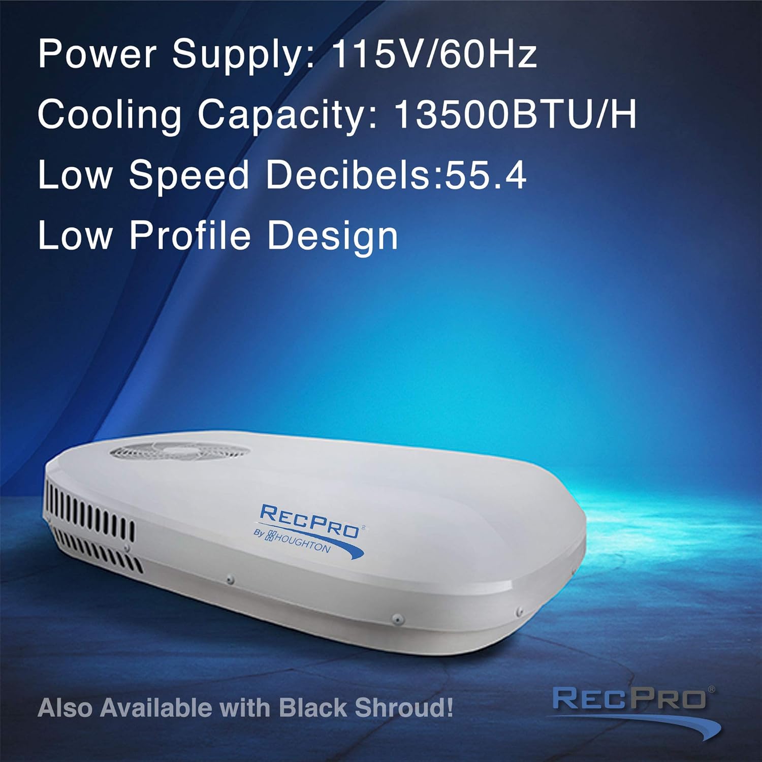 RecPro RV Air Conditioner Low Profile 13.5K Non-Ducted | Quiet AC | 110-120V | Heater and Cooling | Easy Install | For Camper, Travel Trailer