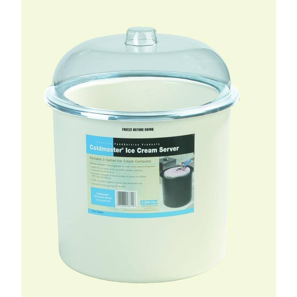 Carlisle CM101202 Coldmaster Ice Cream Server u0026 Lid 3 Gal