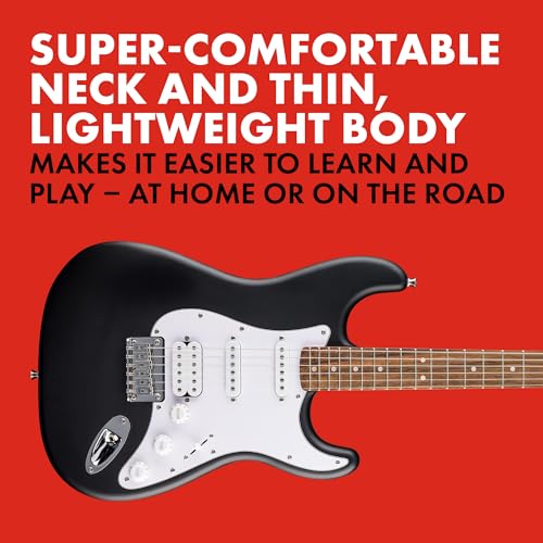 Fender Squier Debut Series Stratocaster HT HSS Electric Guitar, Beginner Guitar, 2-Year Warranty, Includes Free Lessons