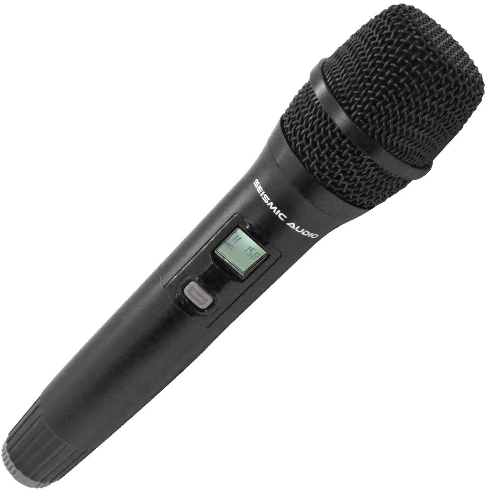 Seismic Audio - SA-U4HHLV5-2 - 4 Channel Professional UHF Wireless Microphone System with 2 Handheld u0026 2 Headset Microphones