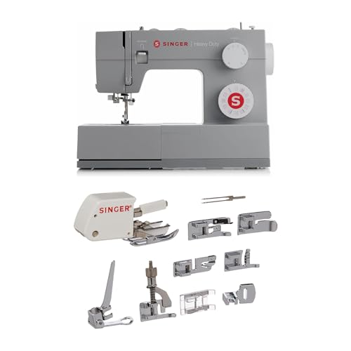 SINGER Heavy Duty 4432 High Speed Black Sewing Machine with Accessory Kit | Strong Motor with Enhanced Piercing Power, 110 Stitch Applications