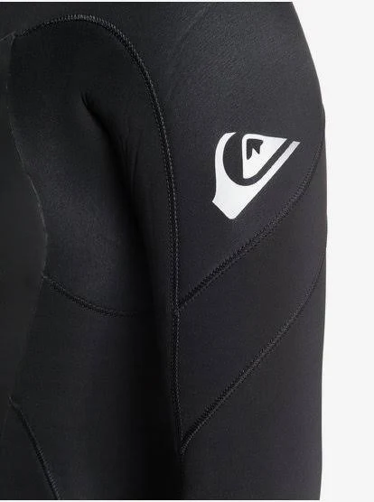 Quiksilver Syncro 4/3 Back Zip Wetsuit - Black/Silver - LS