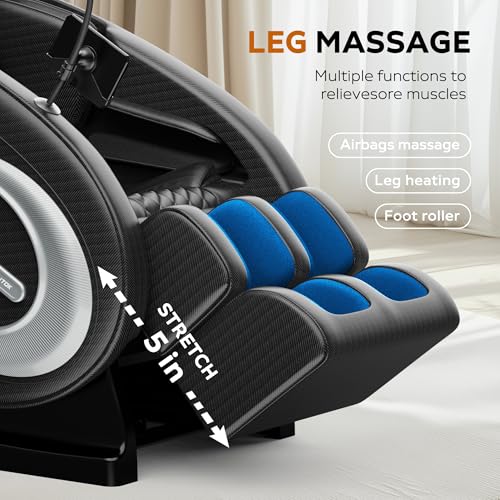 Massage Chair Blue-Tooth Connection and Speaker, Recliner with Zero Gravity with Full Body Air Pressure, Easy to Use at Home and in The Office