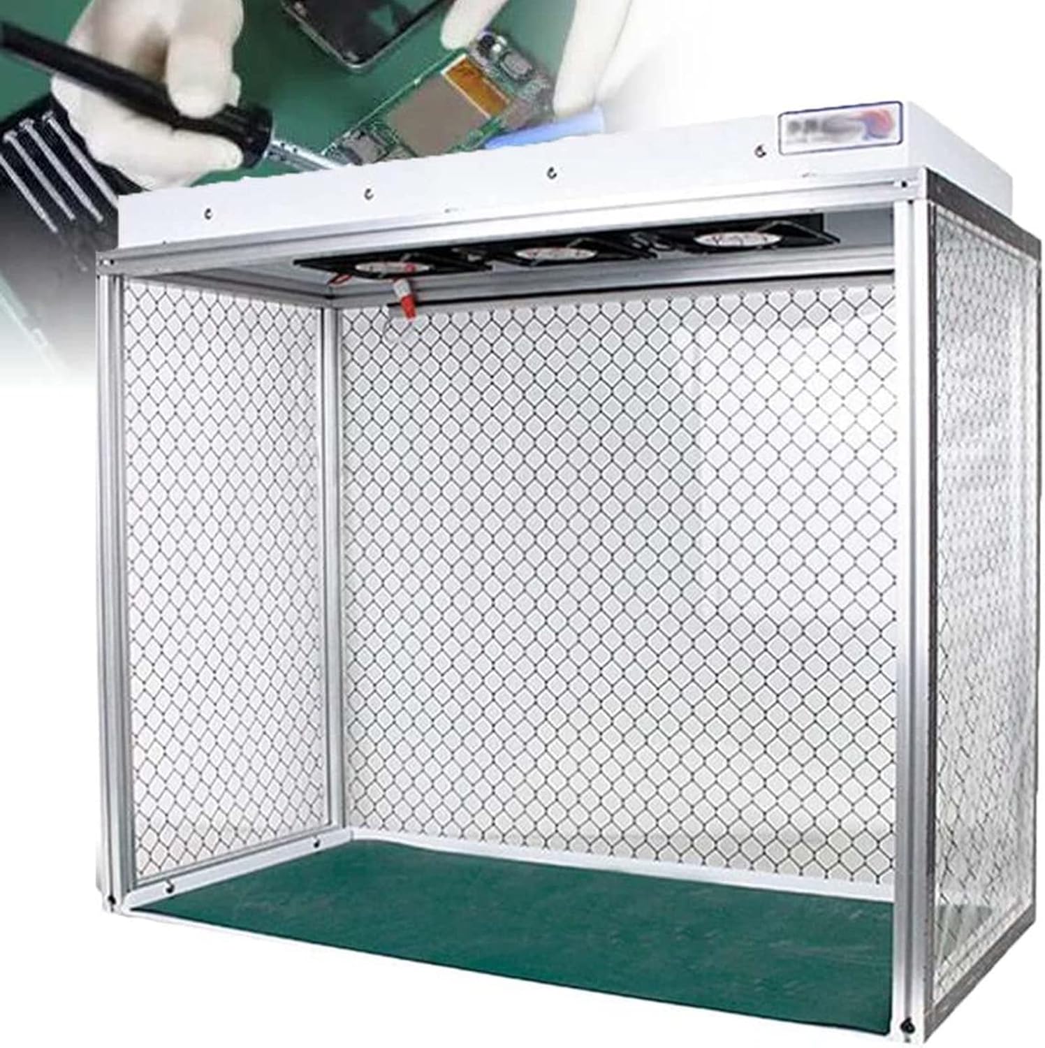 Laminar Flow Cabinet Vertical Laminar Flow Hood Air Flow Clean Bench with 3 Fans,Filter for Cleanliness Dust Free Work