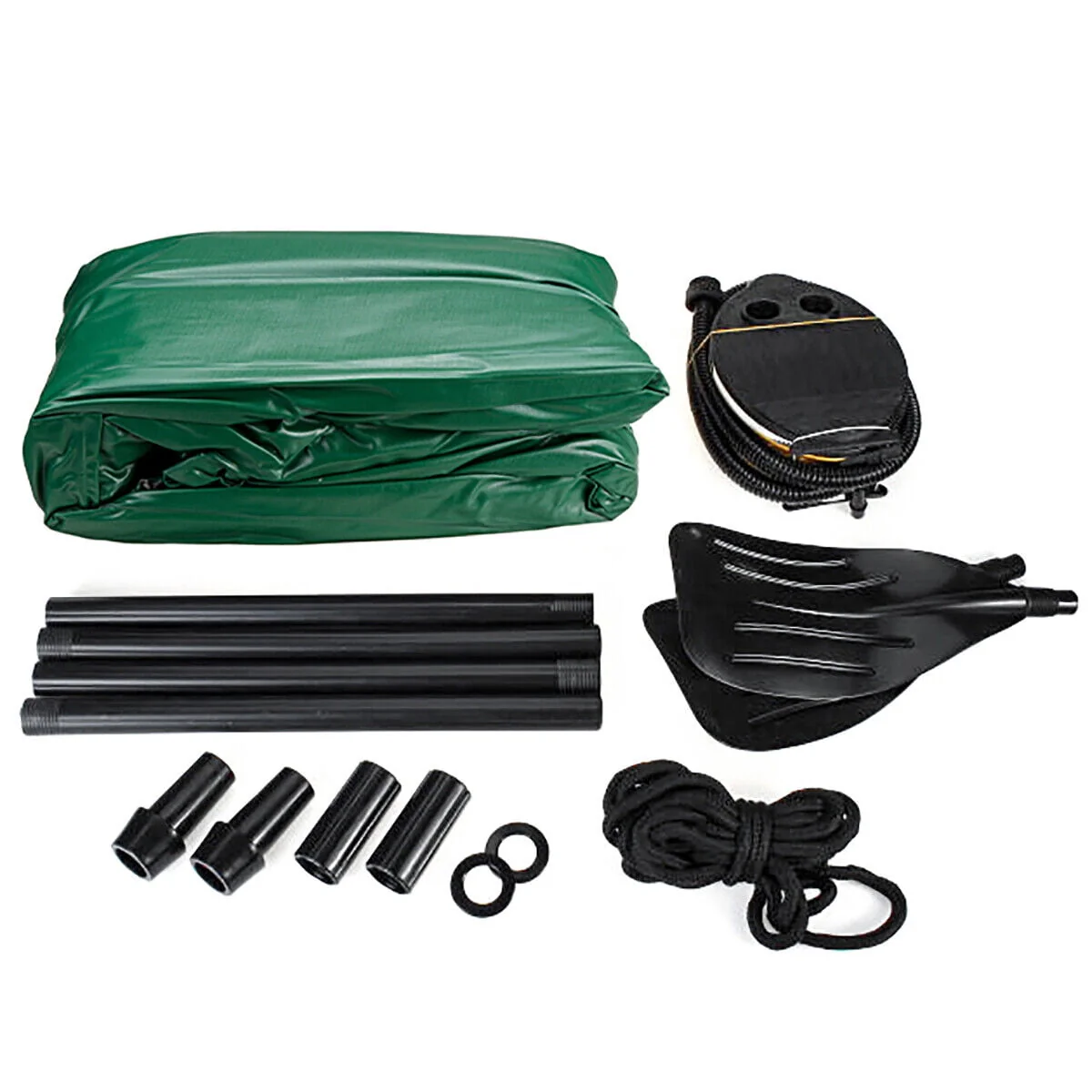 Inflatable Fishing Rowing Boat 3-Person PVC Dinghy Kayak Raft With Paddle Oars USA