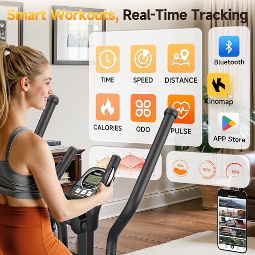 Niceday Elliptical Exercise Machine, Elliptical Machine for Home, Magnetic Elliptical Trainer with 15.5IN-19IN Stride, 16 Resistance Levels