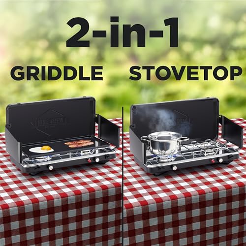 Hike Crew 2-in-1 Gas Camping Stove and Griddle | 20